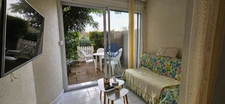 CAP D'AGDE RICHELIEU APPARTEMENT RENOVE RDJ T2 LOGGIA DOUBLES TERRASSES PARKING