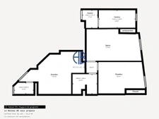 APPARTEMENT 3 PIÈCES  45,43 m²  I Rue Crèvecoeur  93300 AUBERVILLIERS