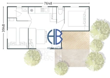 Chalet Neuf  3 pièces de 25M² avec parking
