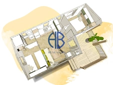 Chalet Neuf  3 pièces de 25M² avec parking