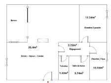 Bel appartement au calme, avec terrasse et parking en sous-s...