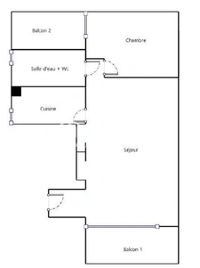 Appartement lumineux au dernier étage, ascenseur, 1 chambre,...