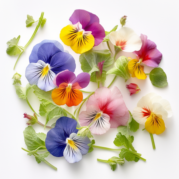 Mélange de fleurs pour plats salés