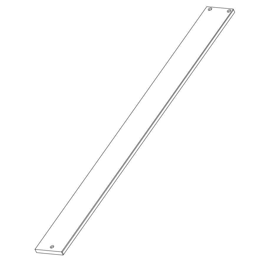 13,8cm breite Fallschutzzarge Länge 149,6cm Destyle de Breuyn weiß lackiert