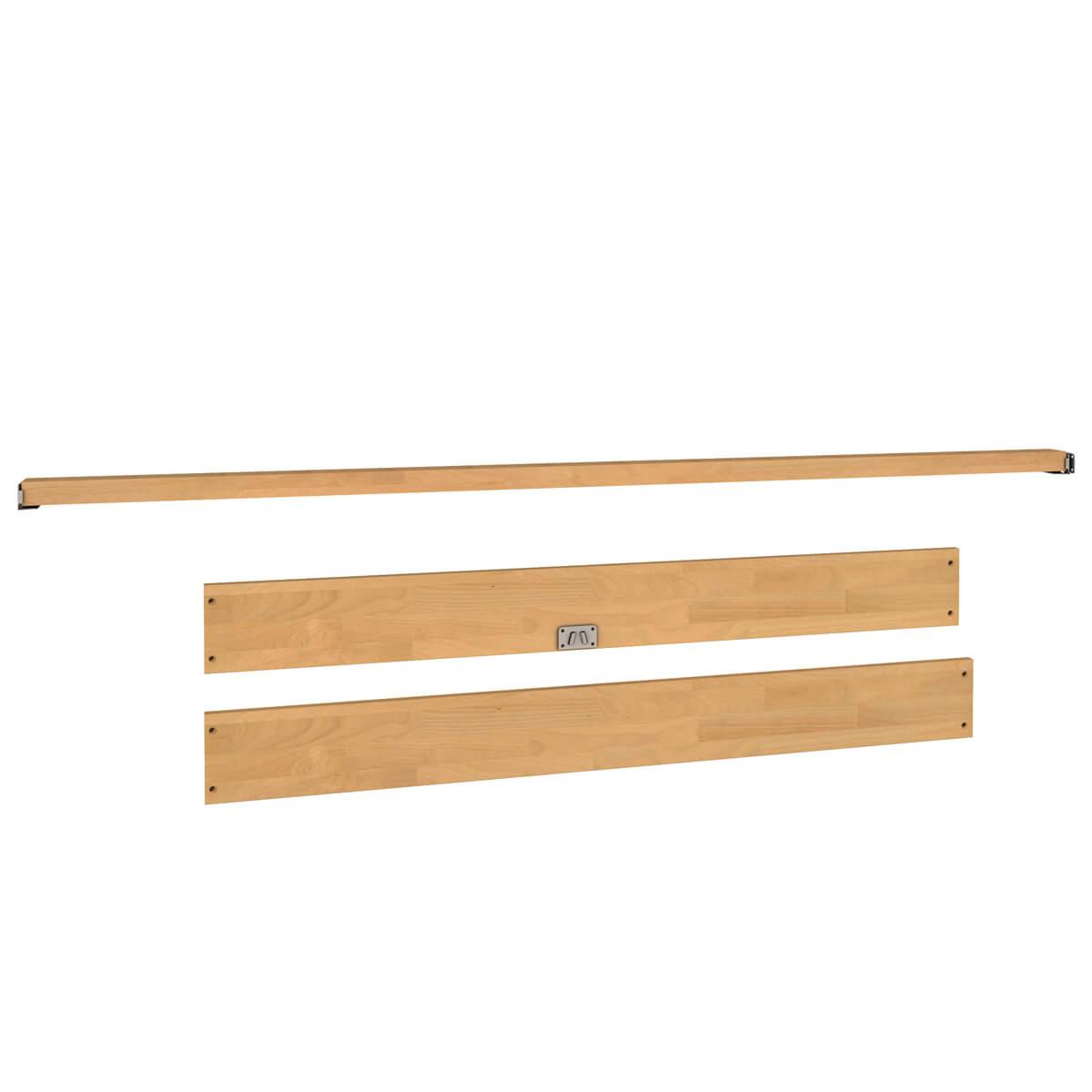 2-er Set Zarge 15x144cm Mittelsteg für Bett 140x200cm DESTYLE de Breuyn Buche massiv-natur geölt