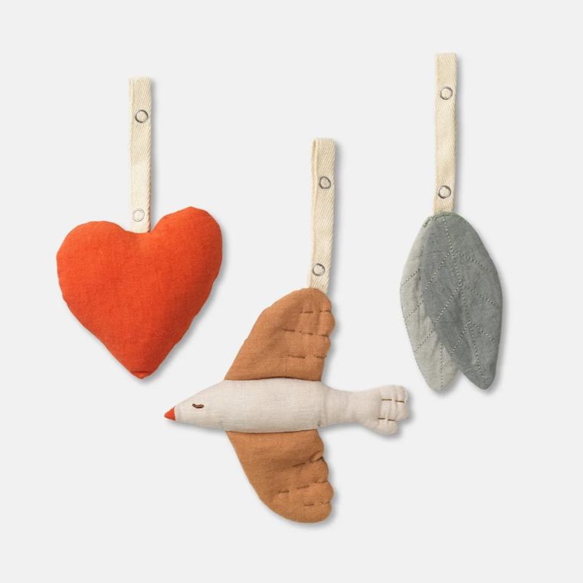 3 jouets à suspendre 12cm NEMO Dear April Songbirds