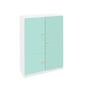 3-türiger Kleiderschrank 93x113cm DESTYLE de Breuyn Mintweiß