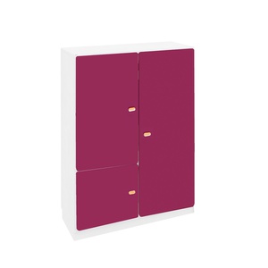 3-türiger Kleiderschrank 93x113cm DESTYLE de Breuyn pflaumenweiß