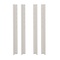 4 x Eckpfosten 125cm DELUXE De Breuyn weiß
