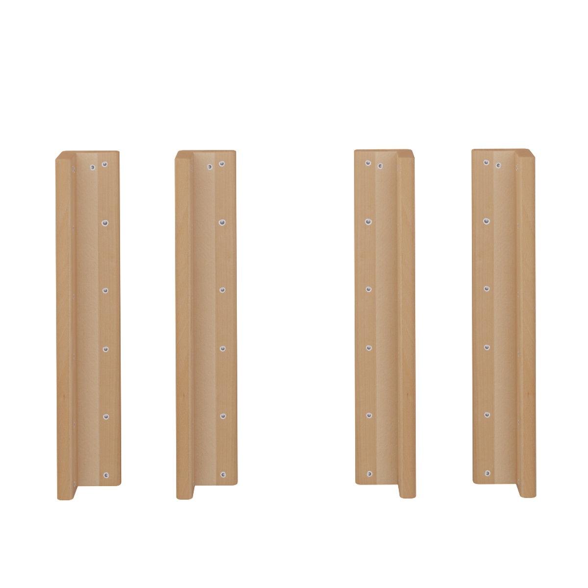 4 x Eckpfosten 57cm DELUXE De Breuyn natur geölt