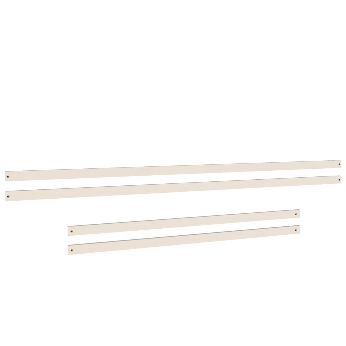 5-er Umrahmung Himmelbett 140cm DESTYLE de Breuyn Buche massiv weiß gebeizt-lackiert