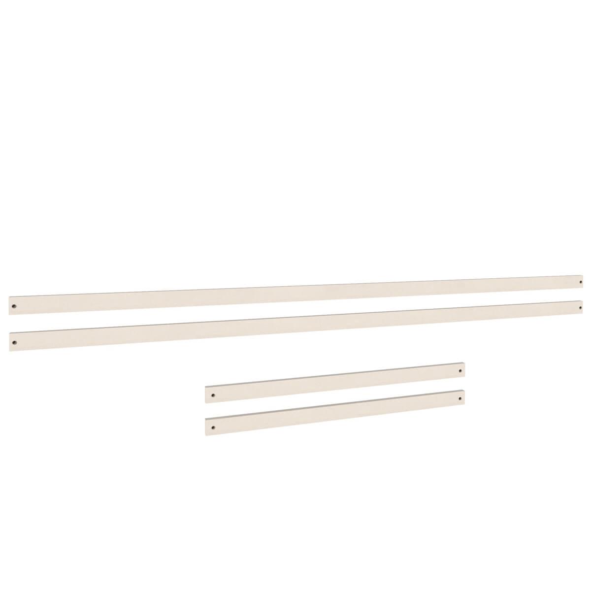 5-er Umrahmung Himmelbett Bettzusatz DESTYLE de Breuyn Buche massiv weiß gebeizt-lackiert