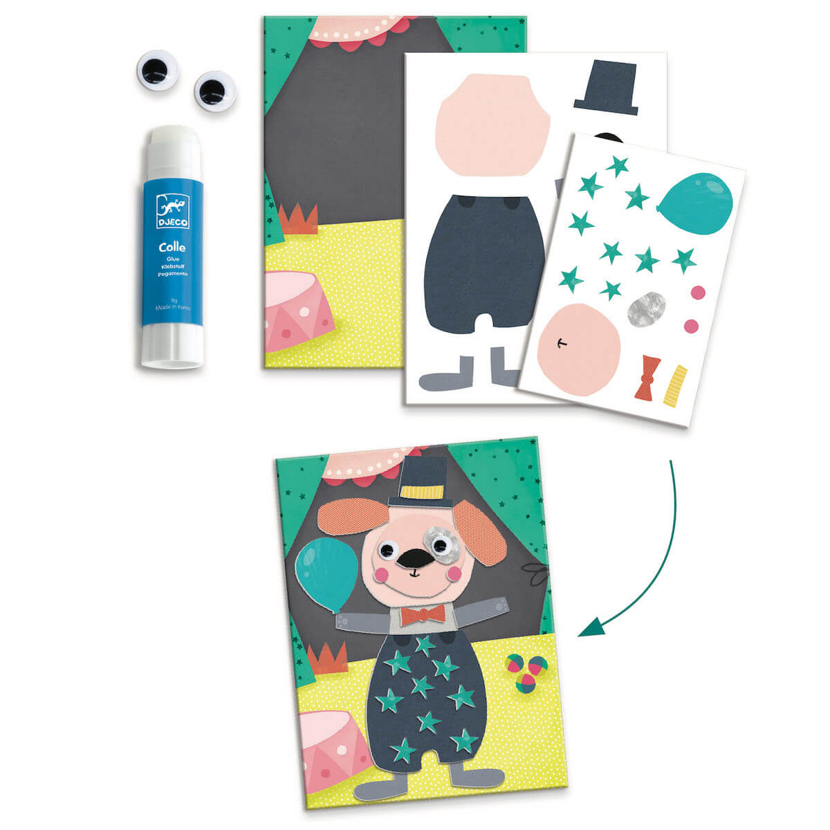 Actividades creativas animales y sus casas LES PETITS Djeco