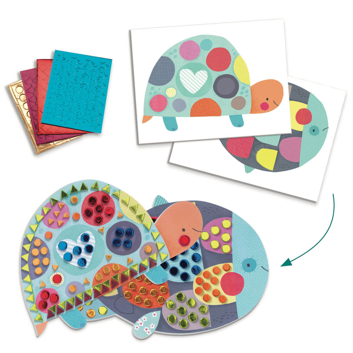 Actividades creativas animales y sus casas LES PETITS Djeco
