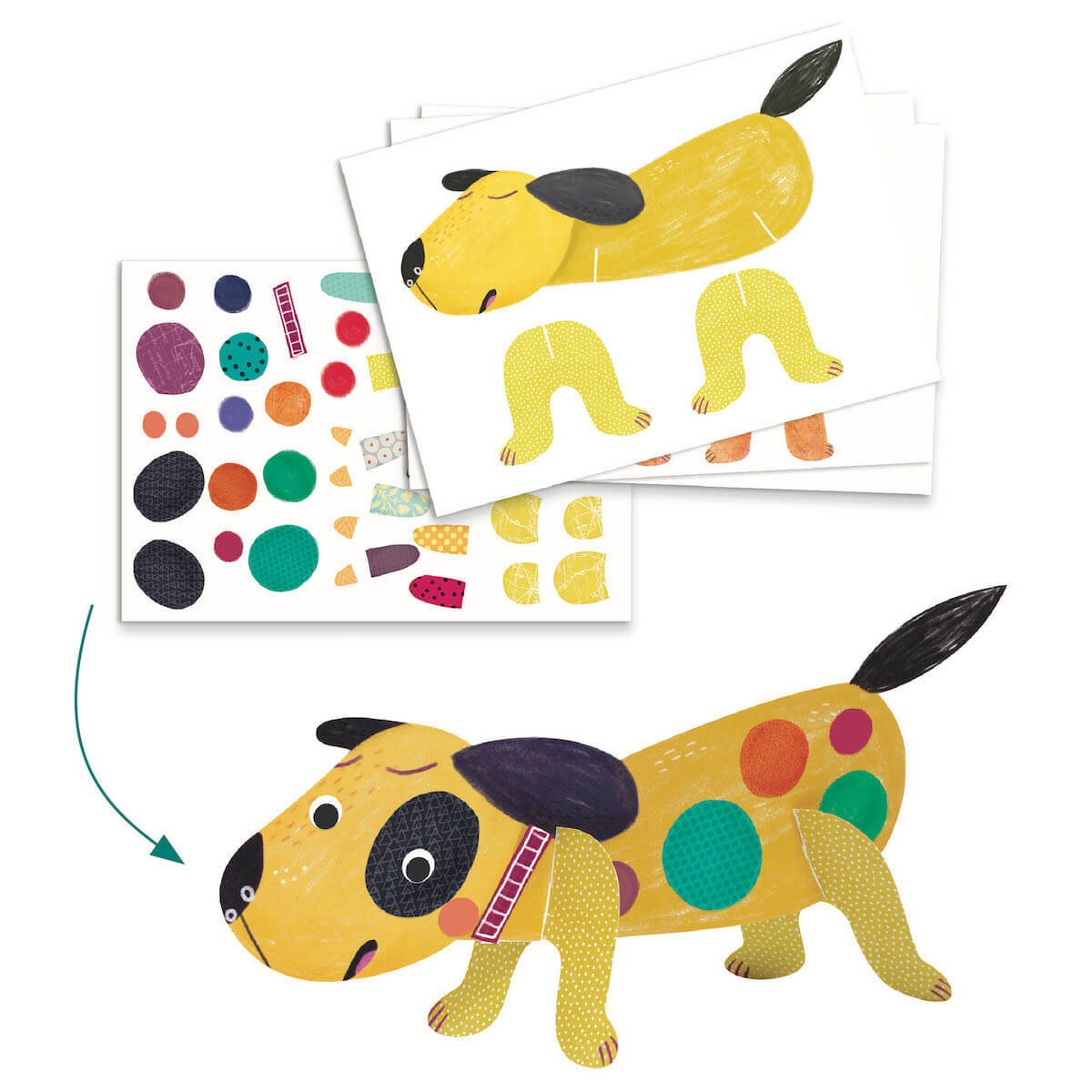 Actividades creativas animales y sus casas LES PETITS Djeco