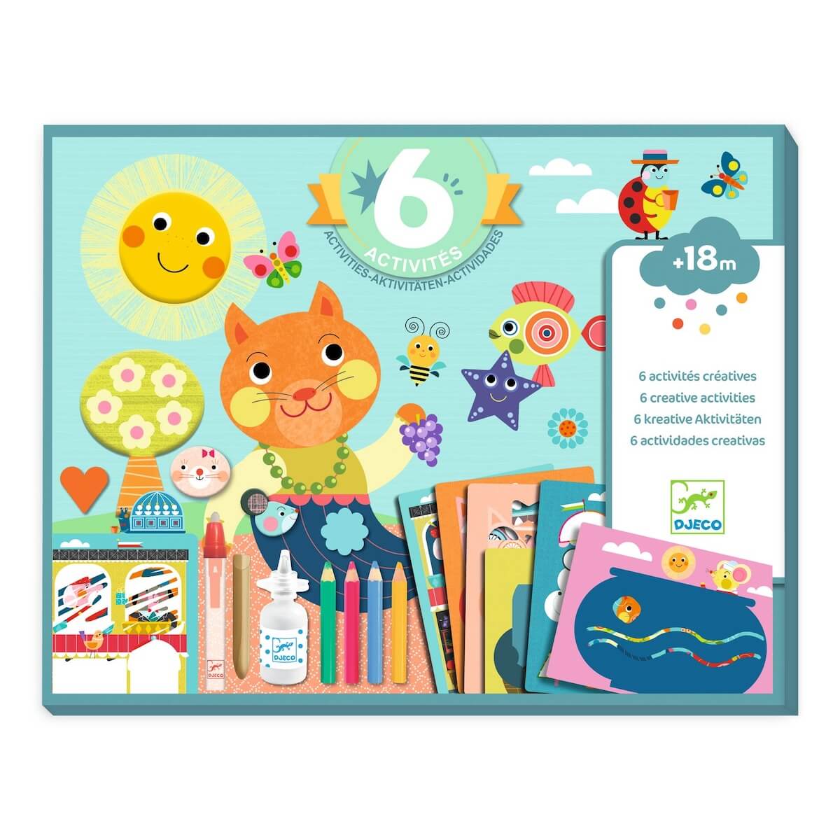 Actividades creativas EL GATO Y SUS AMIGOS Djeco