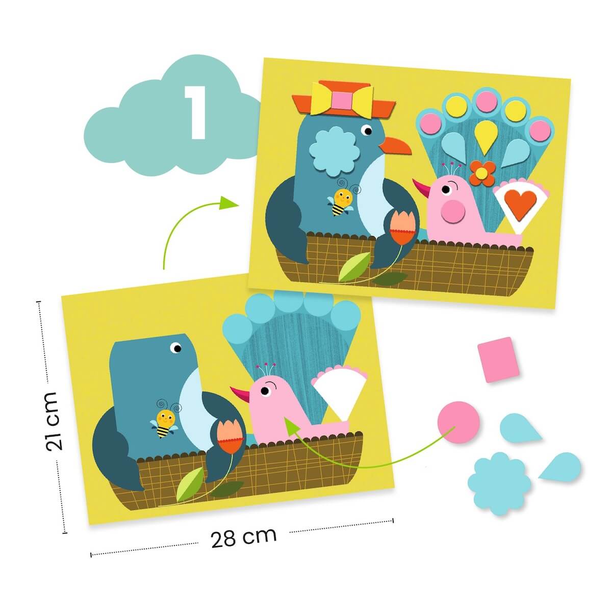 Actividades creativas EL GATO Y SUS AMIGOS Djeco