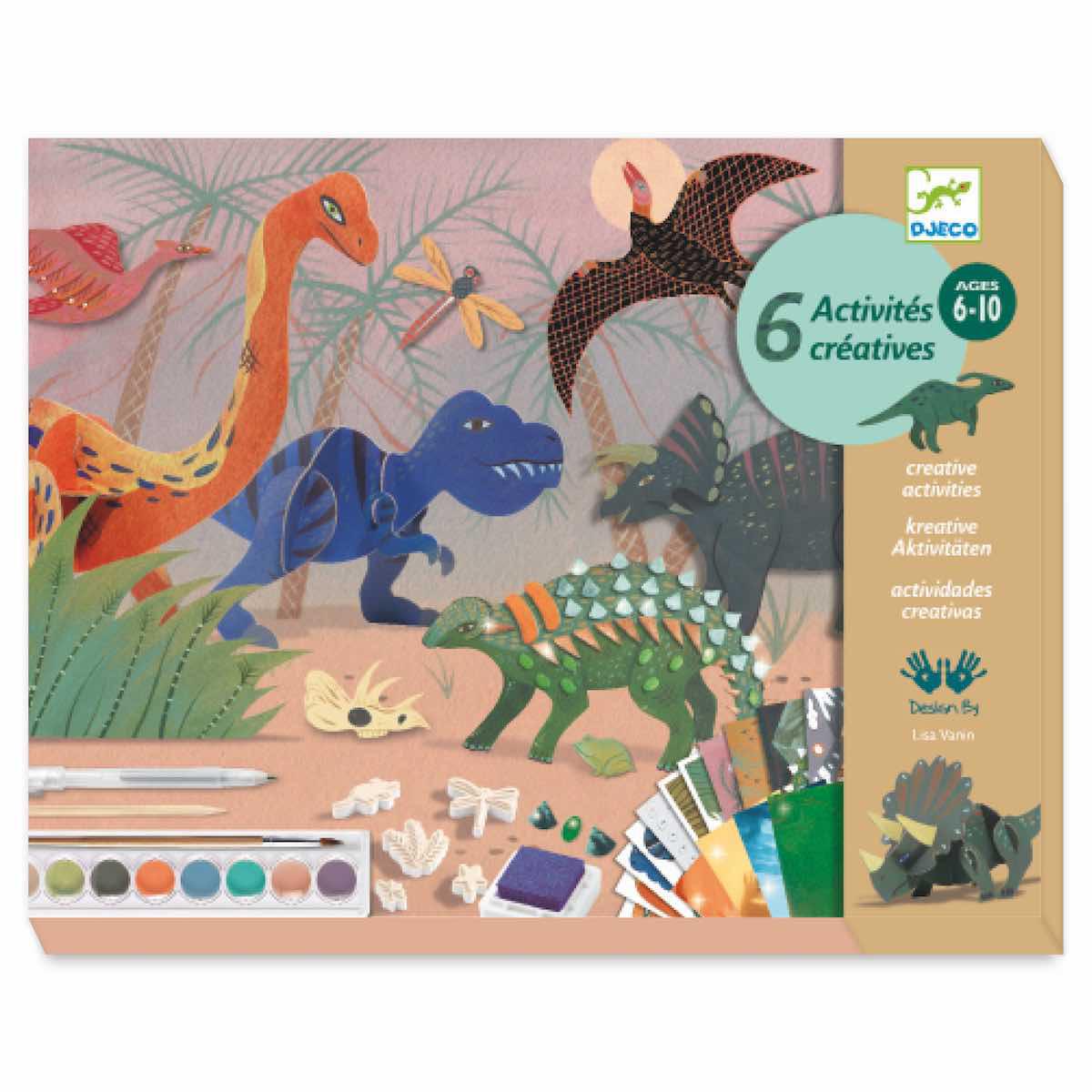 Actividades creativas EL MUNDO DE LOS DINOSAURIOS Djeco