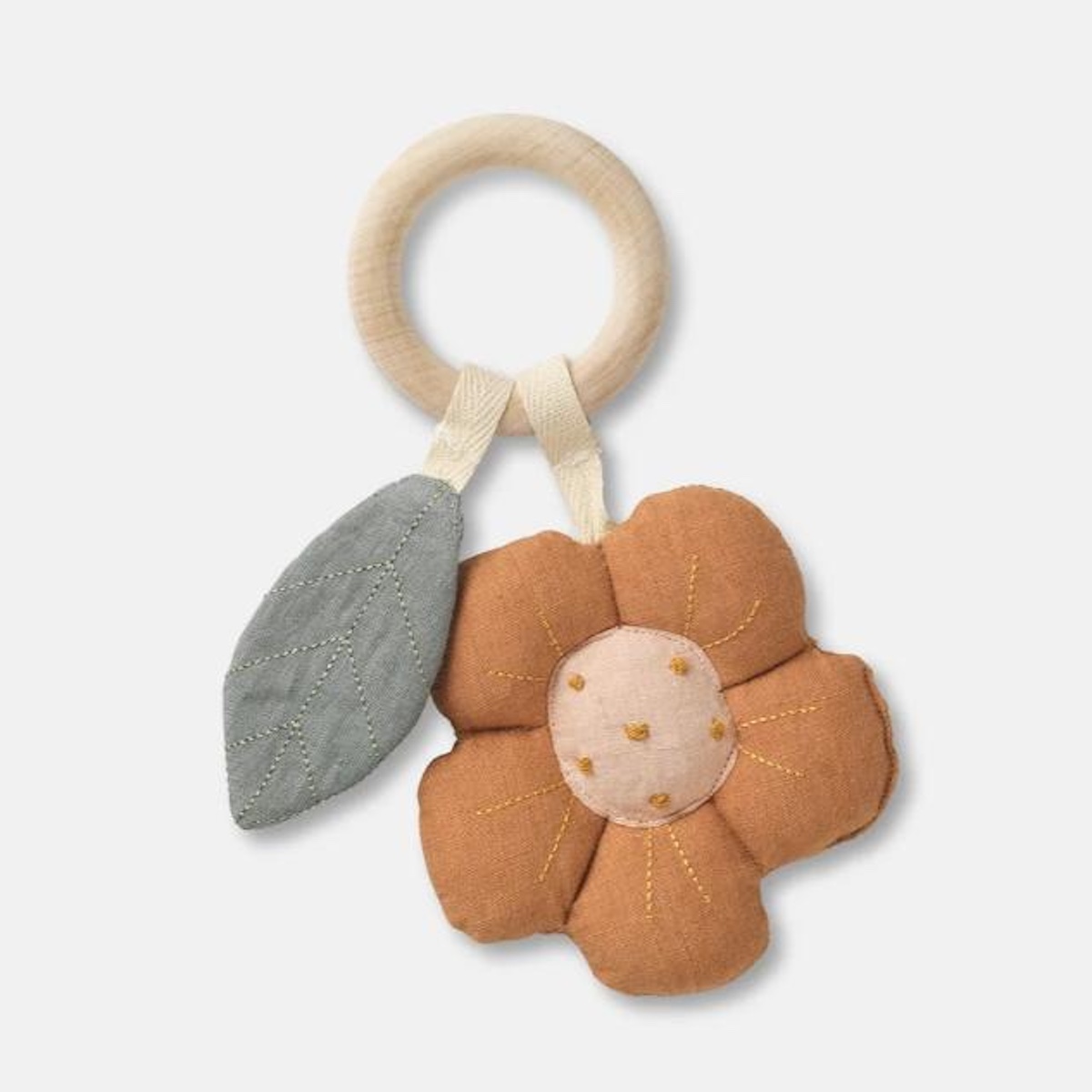 Anneau de dentition 12cm FAY FLOWER Dear April green brown