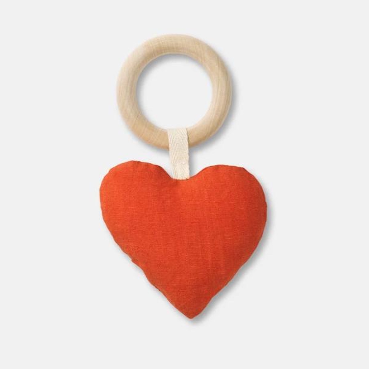 Anneau de dentition 12cm LARA HEART Dear April red