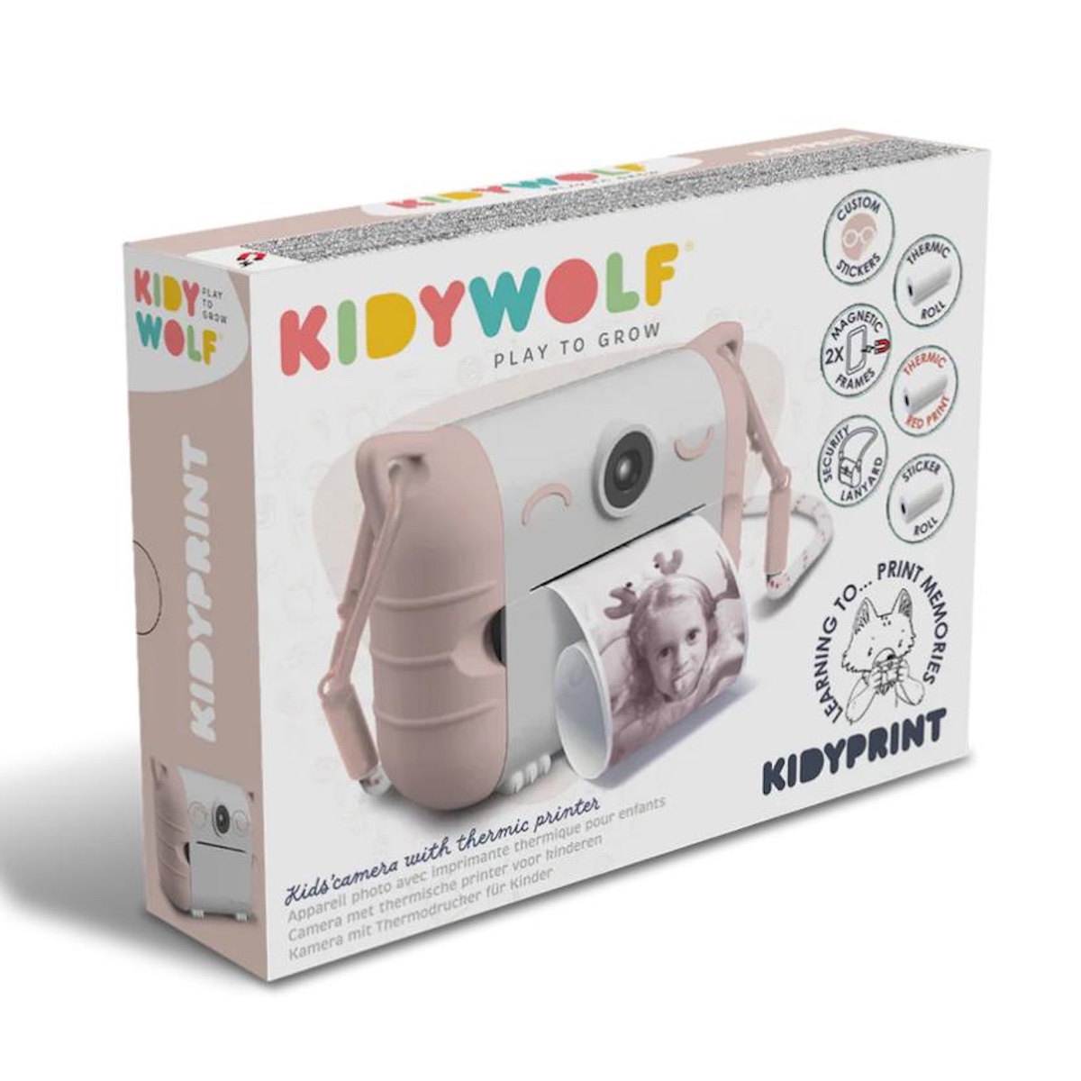 Appareil photo à impression thermique KIDYPRINT Kidywolf Peach