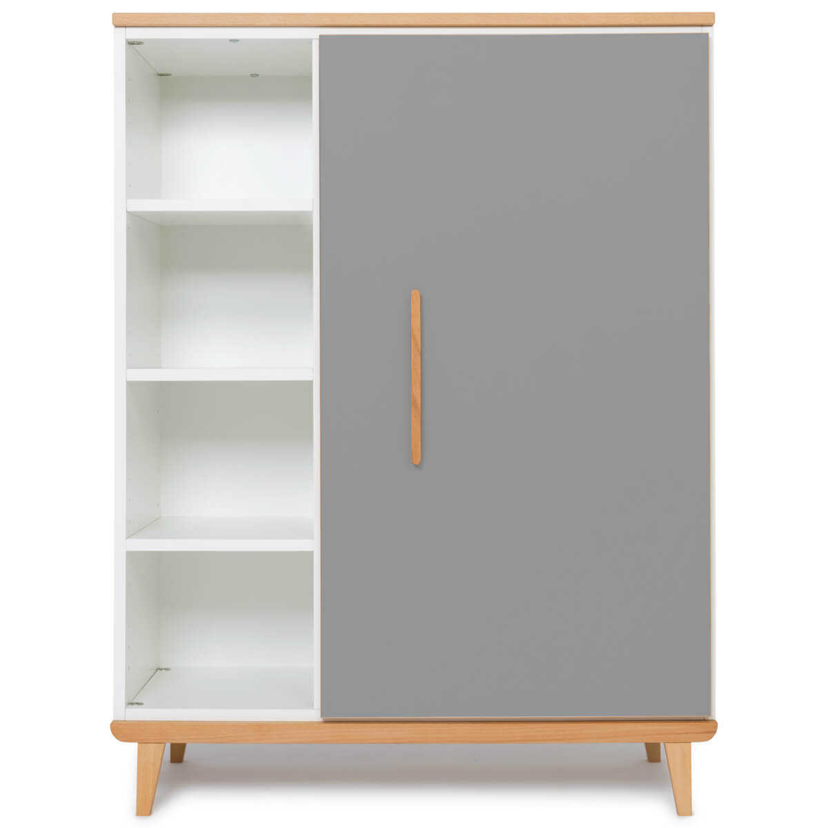 Armario 120 cm 1 puerta NADO Retro acabado haya slate grey