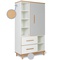 Armario 173 cm 1 puerta 2 cajones NADO Retro acabado haya manhattan grey-white