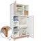 Armario 173 cm 2 puertas NADO Retro acabado haya manhattan grey-white