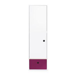 Armoire 1 porte COLORFLEX façade tiroir plum