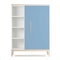 Armoire 120 cm 1 porte NADO Curve finition frêne capri blue