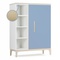 Armoire 120 cm 1 porte NADO Curve finition frêne capri blue