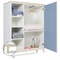 Armoire 120 cm 1 porte NADO Curve finition frêne capri blue