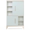 Armoire 147 cm 2 portes NADO Curve finition frêne mint