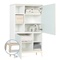 Armoire 147 cm 2 portes NADO Curve finition frêne mint