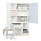 Armoire 147 cm 2 portes NADO Curve finition frêne sky blue