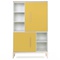 Armoire 147 cm 2 portes NADO Curve finition frêne sunshine yellow