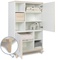 Armoire 147 cm 2 portes NADO Retro finition frêne white