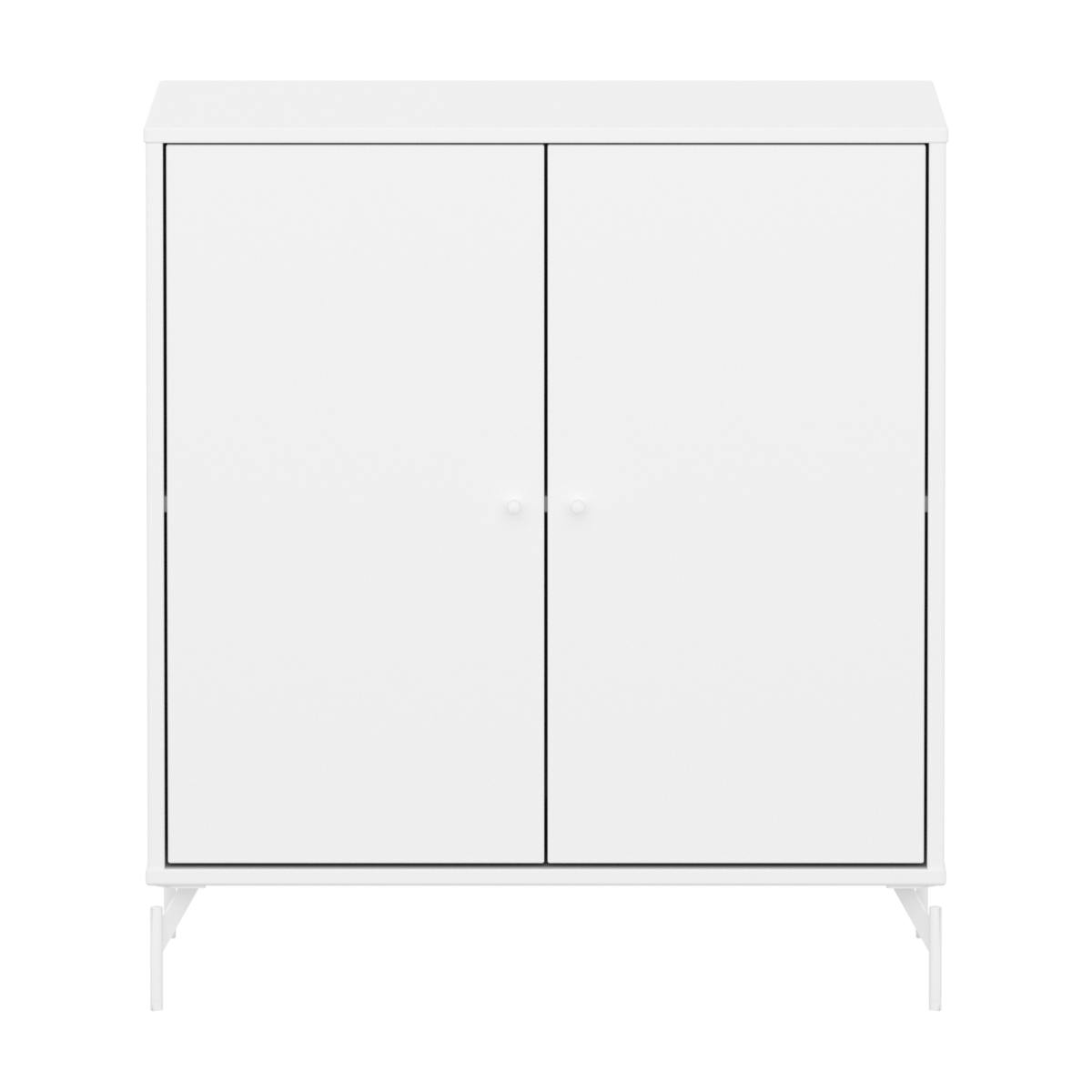 Armoire 2 portes avec pied SAGA Flexa blanc