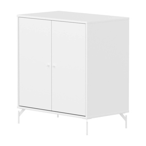 Armoire 2 portes avec pied SAGA Flexa blanc