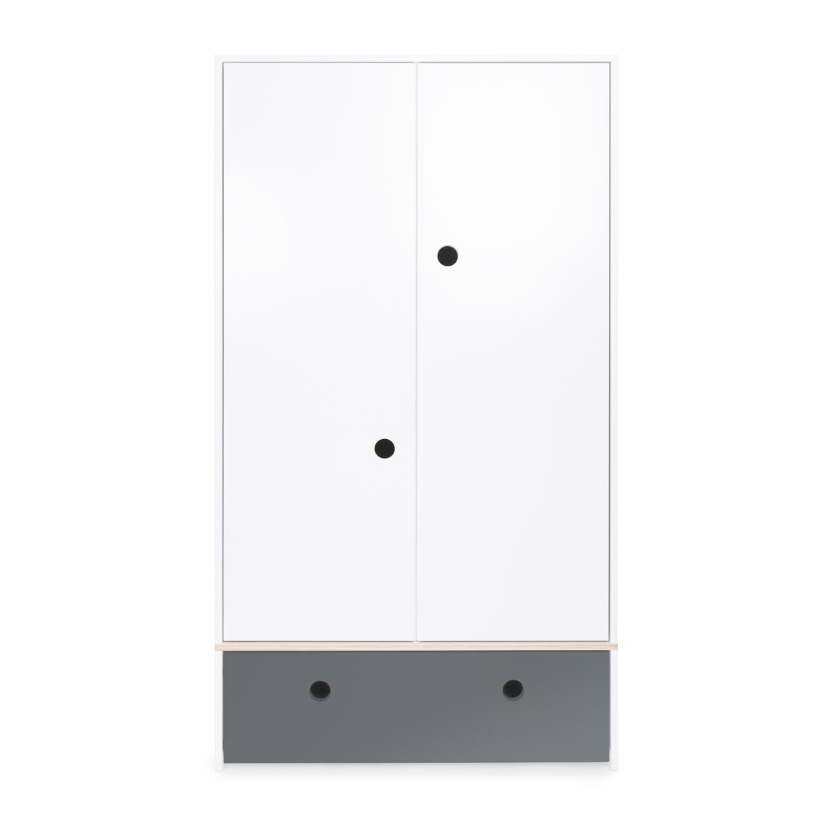 Armoire 2 portes COLORFLEX façade tiroir space grey