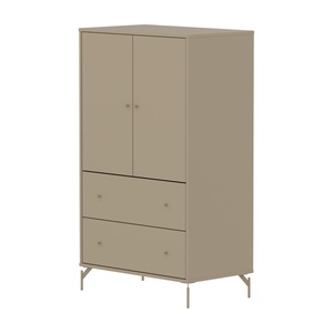 Armoire 2 portes et 2 tiroirs avec pied SAGA Flexa oat oak light grey