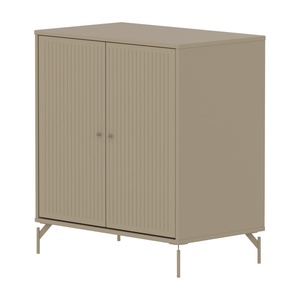 Armoire 2 portes rainures avec pied SAGA Flexa oat