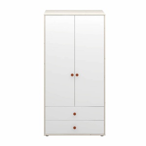 Armoire 2 portes-tiroirs CLASSIC Flexa blanchi-blanc-light blush