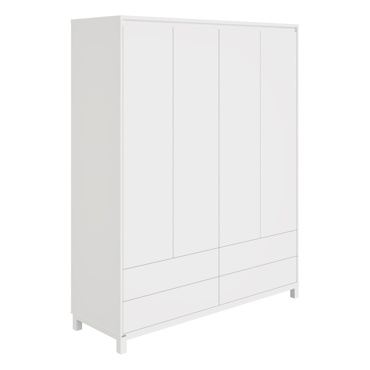 Armoire 4 portes 4 tiroirs OLLI Paidi blanc