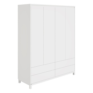 Armoire 4 portes 4 tiroirs OLLI Paidi blanc