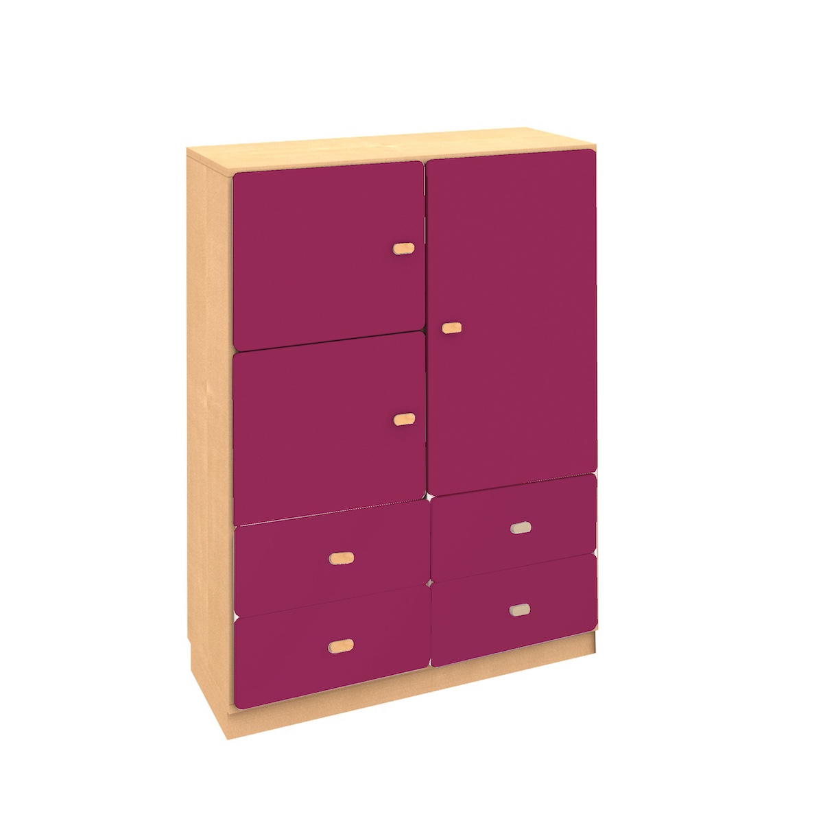 Armoire 93x113cm DESTYLE de Breuyn naturel plum