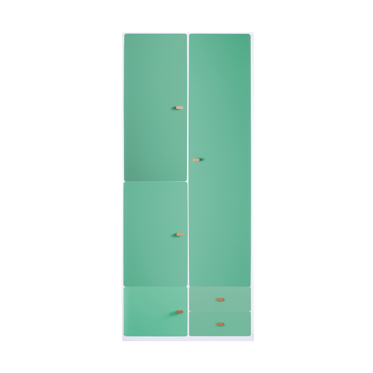 Armoire 93x218cm DESTYLE de Breuyn blanc green