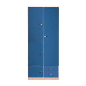 Armoire 93x218cm DESTYLE de Breuyn naturel dark blue