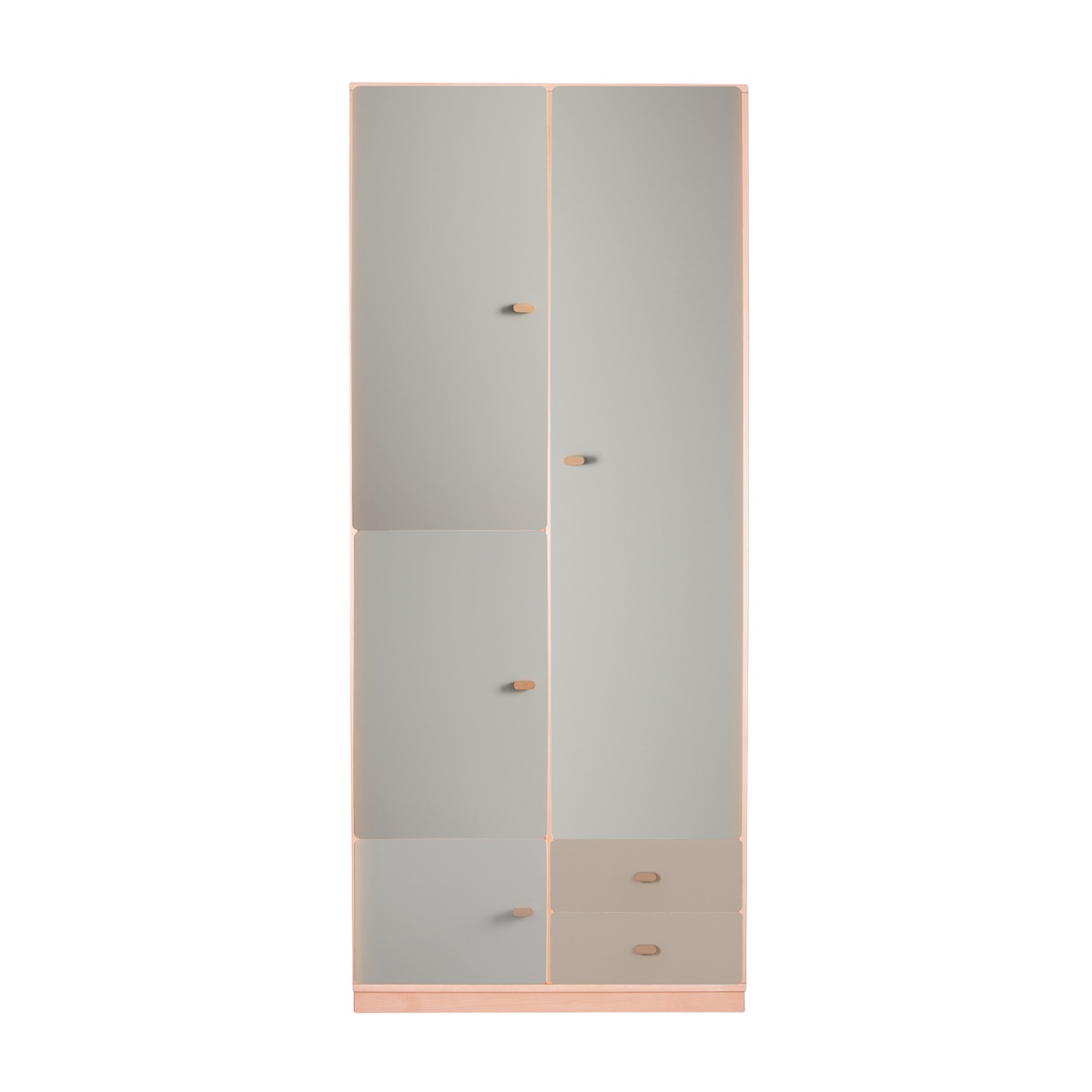 Armoire 93x218cm DESTYLE de Breuyn naturel grey light grey