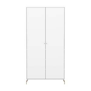 Armoire enfant 2 portes avec pied SAGA FLEXA blanc oat